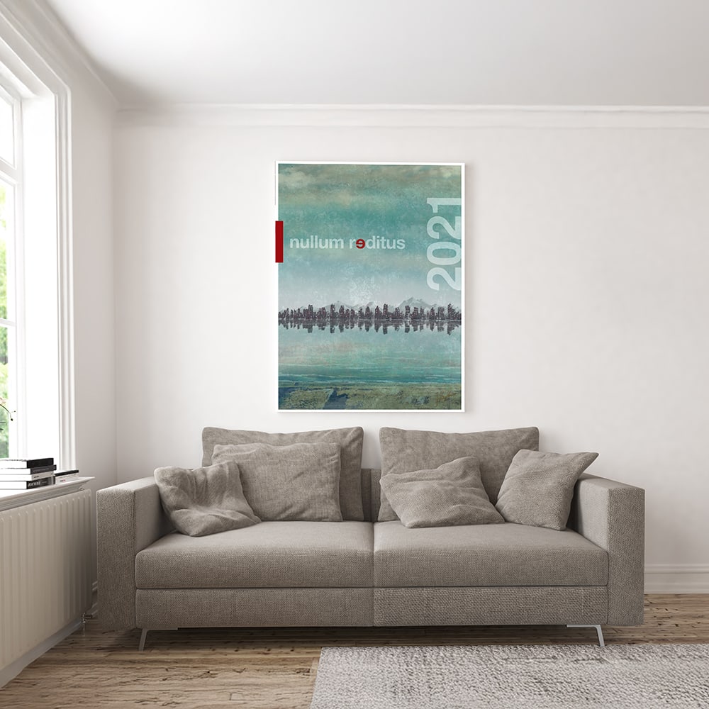 Dystopia poster in livingroom
