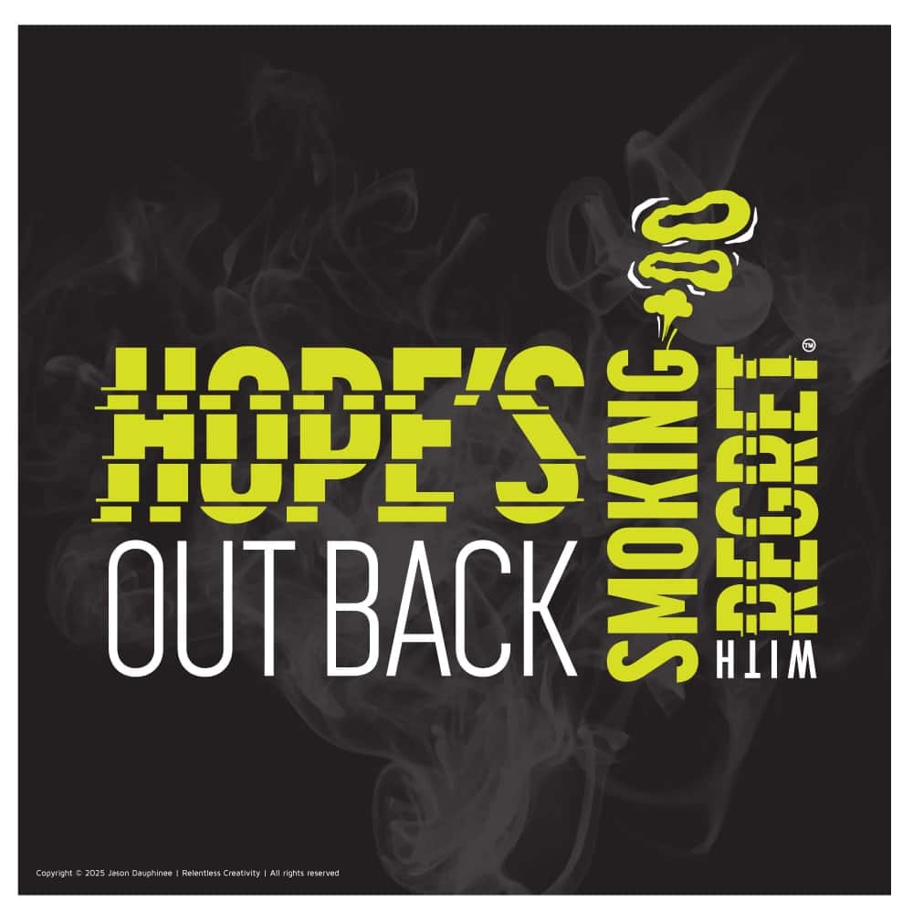 Hope's out back smoking with regret