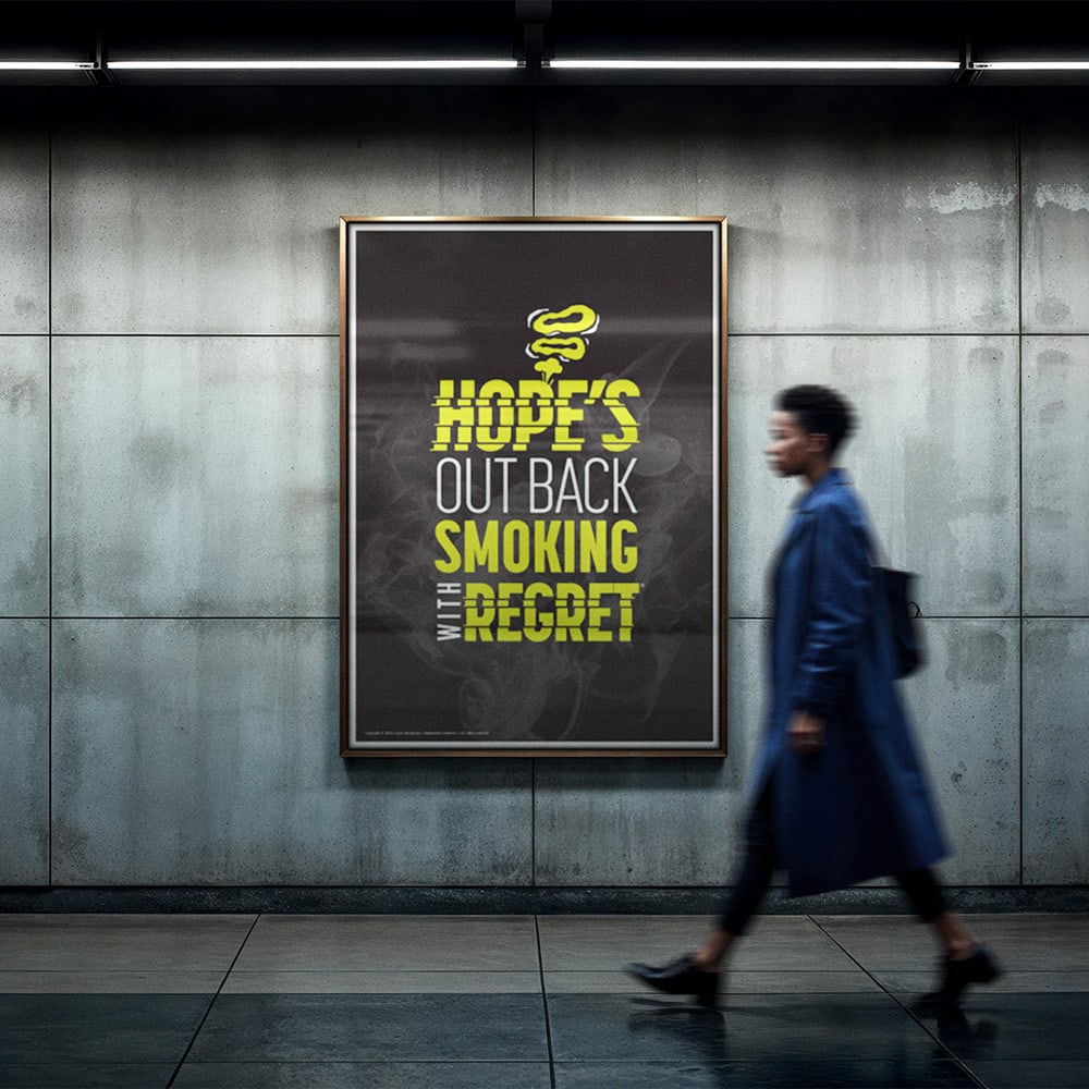 Hope's out back poster
