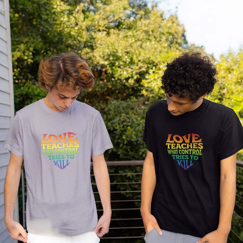 Love teaches t-shirts