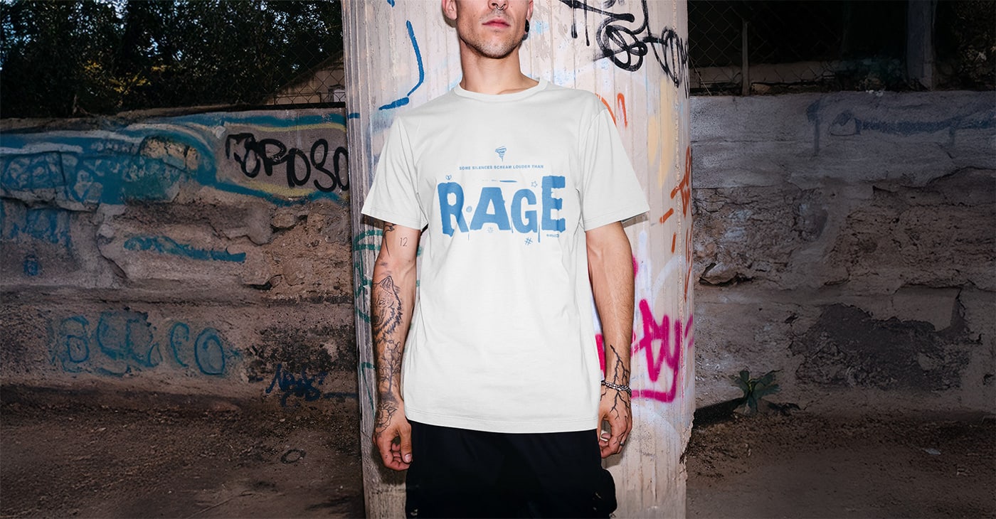 rage-header Tattoed youth with banded shirt