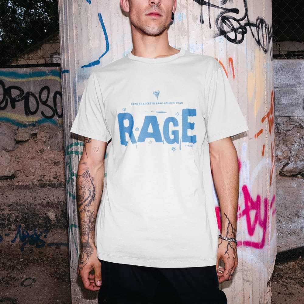 Silent rage on a shirt