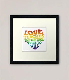 Love wall print